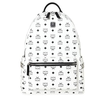 MCM(エムシーエム) Stark サイドスタッズ バックパック-ヴィセトス MMKAAVE09WT001<08 予約会>(ホワイト-フリー)