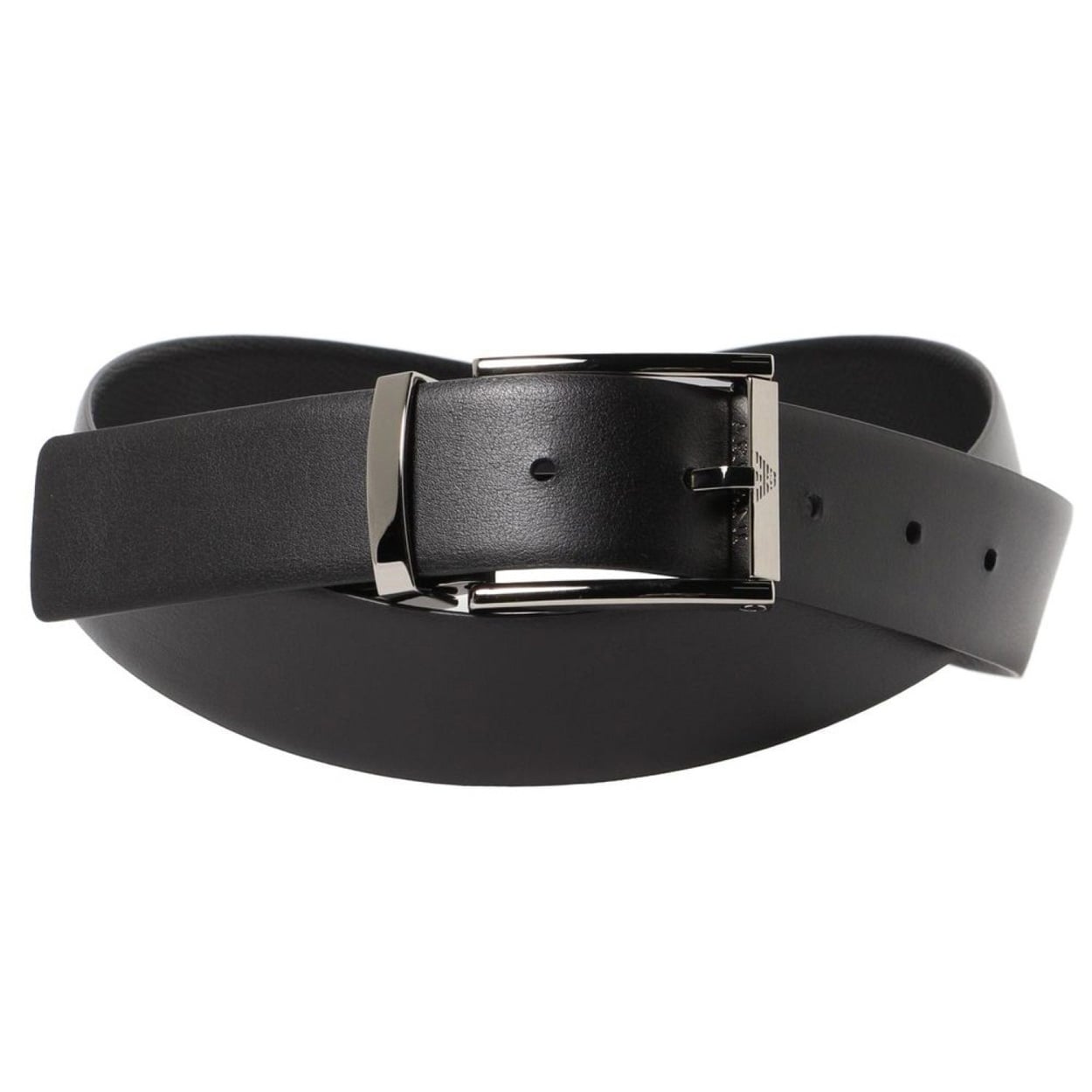 EMPORIO ARMANI(エンポリオアルマーニ) リバーシブルベルト Y4S071 YKL1J 88001<08 予約会>(ブラック-フリー)