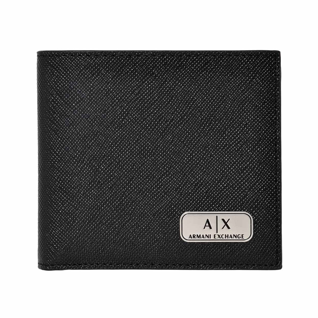 ARMANI EXCHANGE(アルマーニエクスチェンジ) 二つ折り財布・キーホルダー セット 958487 CC843 00020<08 予約会>(ブラック-フリー)