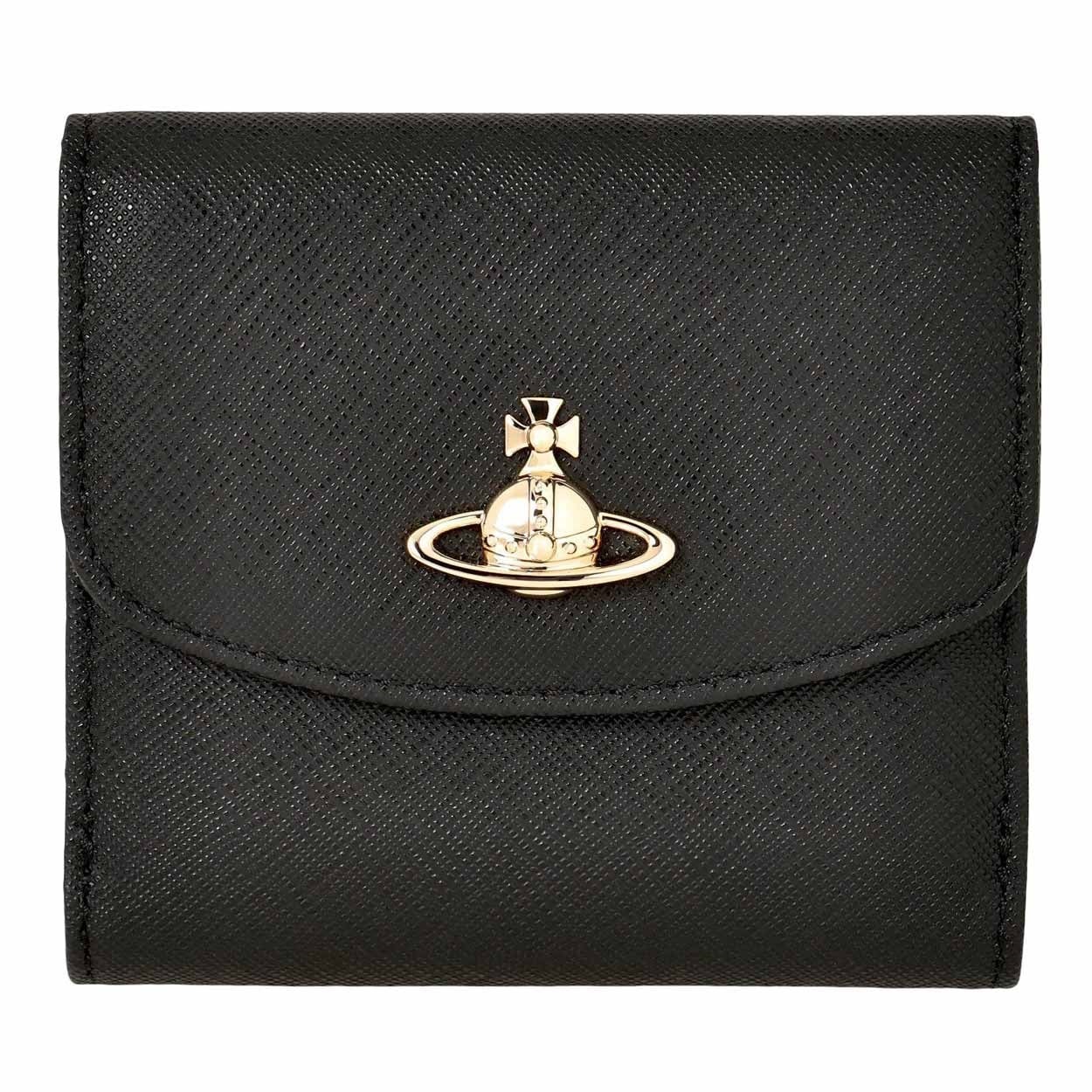 Vivienne Westwood(ヴィヴィアンウエストウッド) 二つ折り財布 51150032W L001N N402<08 決算謝恩>(ブラック-フリー)