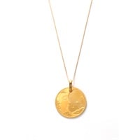 【スイス/パンプ社】24金プレシャスムーン約2.5ｇ・18金チェーン枠ネックレス<08 予約会>(キン-フリー)