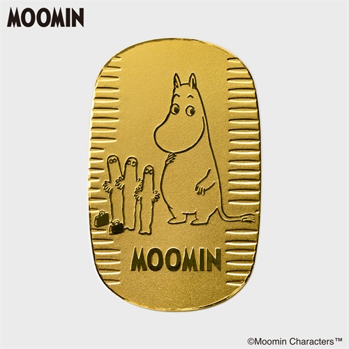 純金「ムーミンとニョロニョロ」小判 8g<09 10日間>