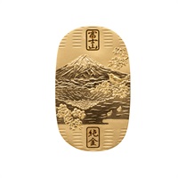 金工作家 新井創永作 純金 鏡富士小判 5g(春)<09 予約会>(キン-フリー)