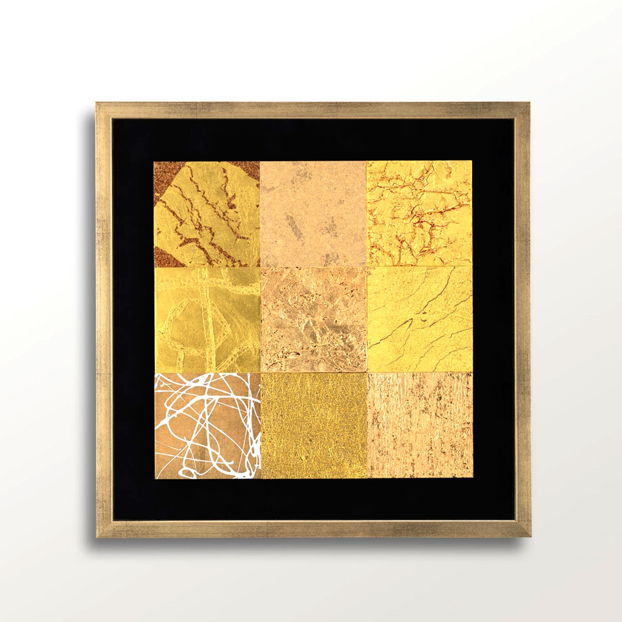 金沢金箔 箔一 HAKUICHI 本金箔インテリアパネル LUXE GOLD (Gold/Medium) A212-02008<09 予約会>(キン-フリー)