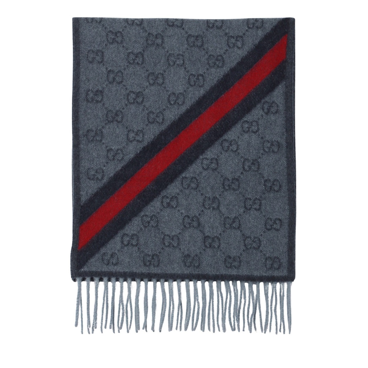 GUCCI(グッチ) マフラー 570603 3G200 4068<10 10日間>(ミッドナイト/ブルー-フリー)