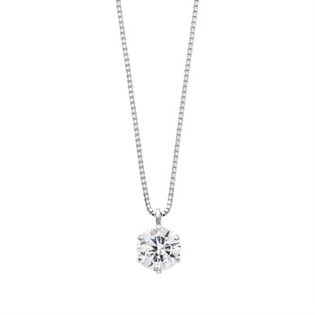 プラチナ1.0ct 天然ダイヤネックレス<10 10日間>(プラチナ-フリー)