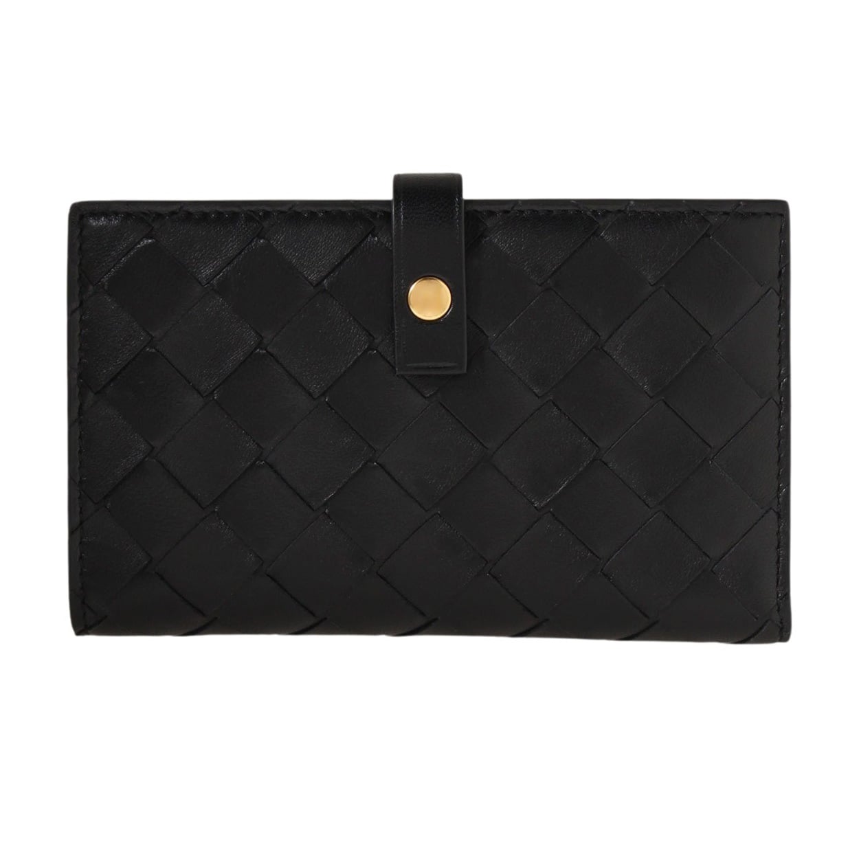 BOTTEGA VENETA(ボッテガヴェネタ) 二つ折り財布 609070 VCPP3 8425<10 予約会>(ブラック-フリー)