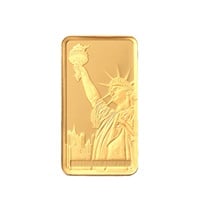 【スイス/パンプ社】24金(純金)リバティインゴット(自由の女神像)ゴールドバー 約1g<11 BF事前>(キン-フリー)