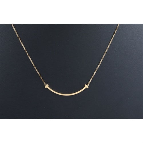 TIFFANY & Co.(ティファニー) ティファニー T スマイル ペンダント イエローゴールド(スモール)60011679<11 BF事前>