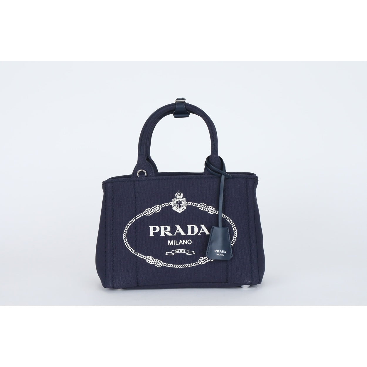 PRADA(プラダ) ジャルディニエール コットンキャンバス スモールバッグ 1BG464 2HF3 F0216 V-NLO ユニセックス<11 BF先行>(バルティックブルー-フリー)