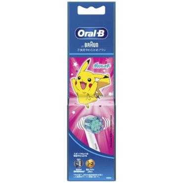 BRAUN(ブラウン) オーラルB すみずみクリーンキッズ ブルー 替えブラシ(ピンク替え2本)