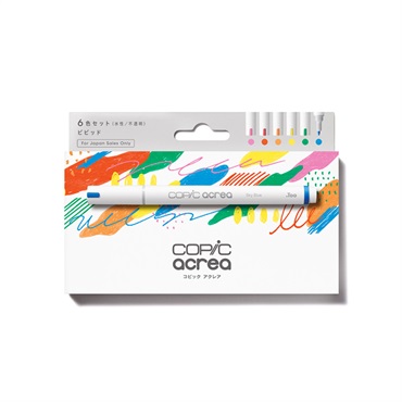 コピック アクレア 6色セット(ビビット6色セット)