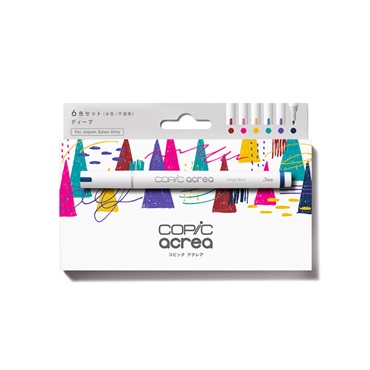 コピック アクレア 6色セット(ディープ6色セット)