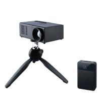 ミニプロジェクター 三脚＋バッテリー3点セット グリーンハウス
