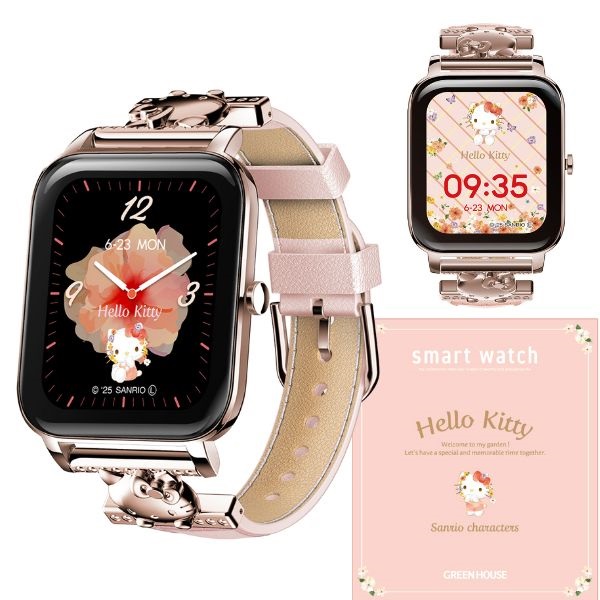 Hello Kitty スマートウォッチ ピンク GH-SMWL-KT スマートウォッチ サンリオ GH-SMWLシリーズ グリーンハウス