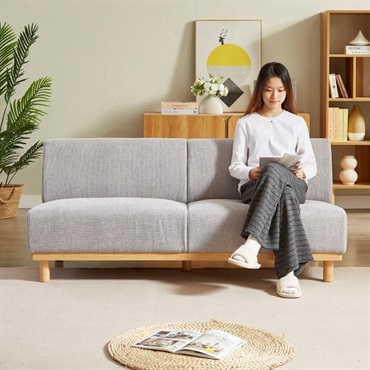 イオン ソファ ベージュ 2人掛け 3人掛け 195x75x75cm ソファ 2人掛け/3人掛け 合皮 フェイクレザー ソファー キュート