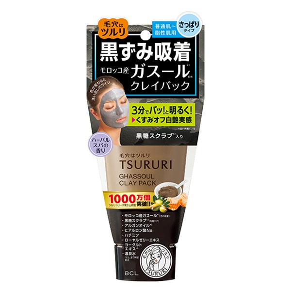 ツルリ 黒ずみ吸着 うるおいガスールパック 150g ツルリ TSURURI