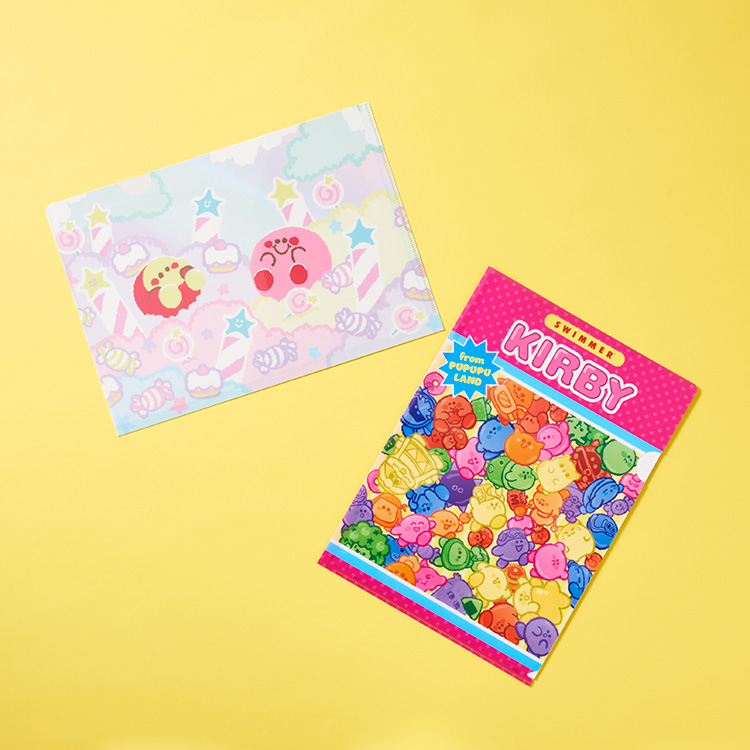 パピエpapier City swimmer 完売色人気 2022年7月23日(土)発売 イオン限定 SWIMMER×KIRBY クリアファイル2枚