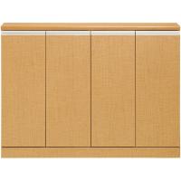 ロータイプキャビネット　奥行き40cmタイプ　幅120　LUC-1240(ライトブラウン-幅120×奥行40×高さ90cm)