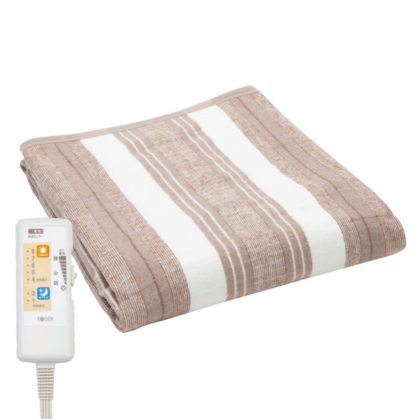 広電 おやすみ・おはようタイマー電気掛敷毛布 CWK553B-BG | イオン