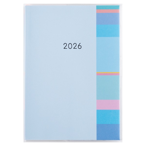 ☆Ｂluesky.Mintページ☆ 2026年1月始まり】 ミアクレール2 B6 マンスリーブロック 日曜始まり