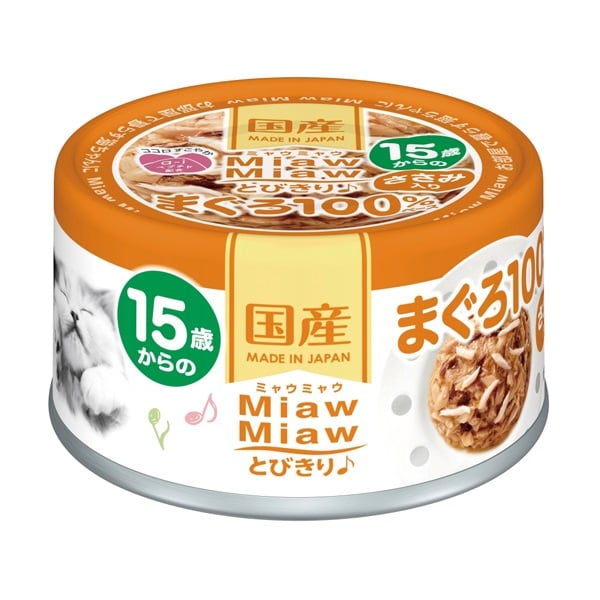 MiawMiaw とびきり♪ 15歳からのささみ入りまぐろ 60g ミャウミャウ
