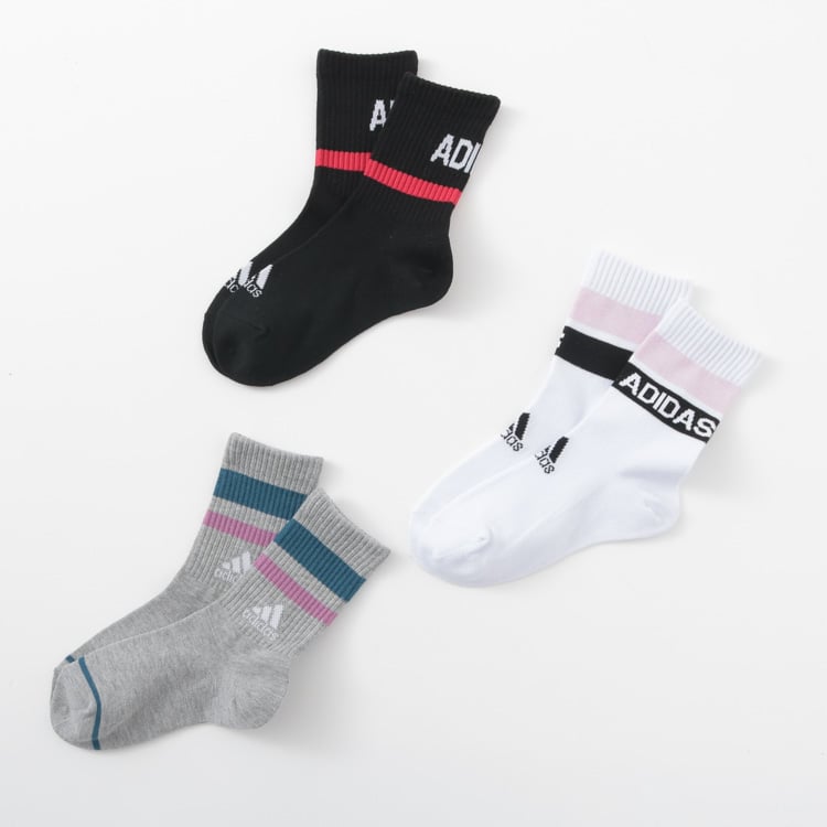 adidas トレンド異柄アソートソックス3足組 | イオンスタイル