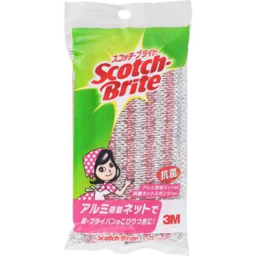スコッチ・ブライト 抗菌 アルミネット スポンジ たわし アルミ蒸着ネット NT‐02K スコッチ・ブライト Scotch‐Brite スリーエム ジャパン
