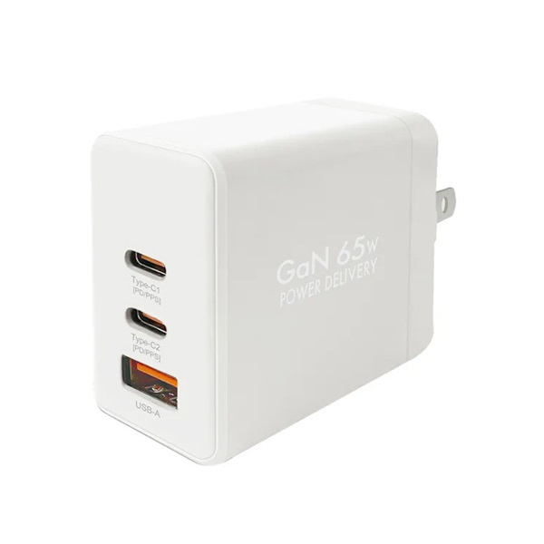 PD対応AC充電器 65W 3Port （C×2＆A） | イオンスタイルオンライン