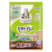 デオトイレ 消臭・抗菌チップ天然木チップ ユニ・チャーム(ねこ型 4L)