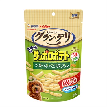 グラン・デリ ワンちゃん専用 サッポロポテト 20g Gran-Deli ユニ・チャーム(つぶつぶベジタブル/りんご味)