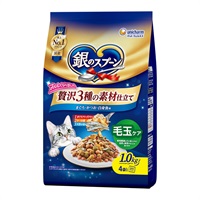 銀のスプーン ユニ・チャーム(贅沢3種の素材仕立て毛玉ケアまぐろ・かつお・白身魚味)