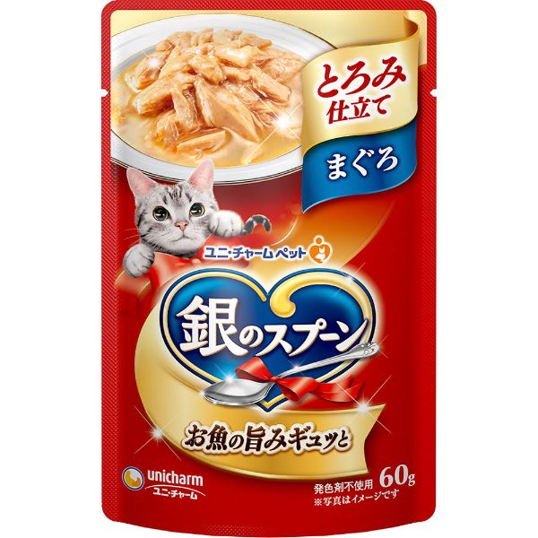 ユニチャーム　銀のスプーン　ねこパウチ　15歳頃から　60g×80袋 Amazon | ユニ・チャーム 銀のスプーン パウチ 15歳頃から