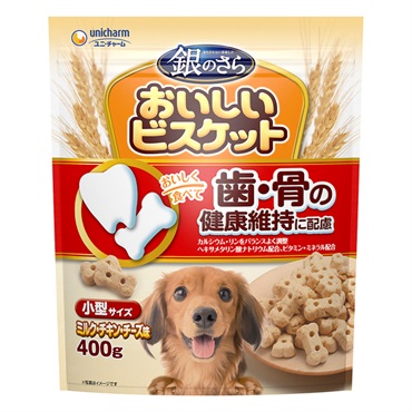 銀のさら おいしいビスケット 歯・骨の健康維持 小型サイズ 400g ユニ・チャーム