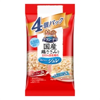 グラン・デリ 国産鶏ささみパウチ ジュレ 成犬用 バラエティ ビーフ入り・なんこつ入り 80g×4個 Gran-Deli ユニ・チャーム(80g×4個)