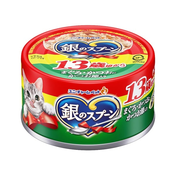 銀のスプーン 缶 13歳頃から まぐろ･かつおにかつお節入り 70g ユニ・チャーム(70g)