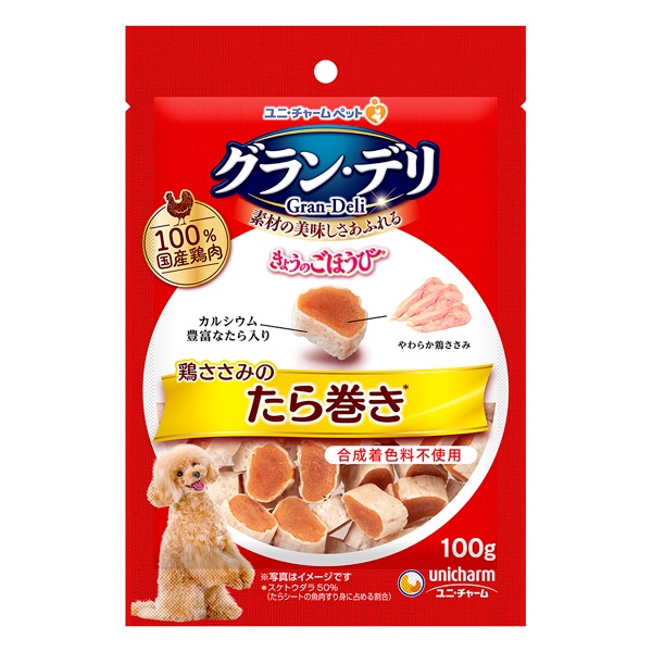 グラン・デリ きょうのごほうび 鶏ささみのたら巻き 100g Gran-Deli ユニ・チャーム(100g)