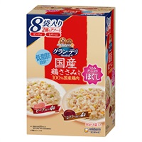 グラン・デリ 国産鶏ささみパウチ ほぐし 成犬用 ビーフ入り&レバー入り 80g×8袋 Gran-Deli ユニ・チャーム(80g×8袋)