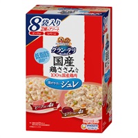 グラン・デリ 国産鶏ささみパウチ ジュレ 成犬用 ビーフ入り&レバー入り 80g×8袋 Gran-Deli ユニ・チャーム(80g×8袋)