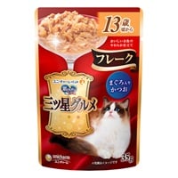 銀のスプーン 三ツ星グルメ パウチフレーク 13歳頃から まぐろ入りかつお 35g ユニ・チャーム(35g)