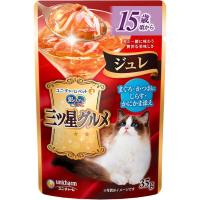 銀のスプーン 三ツ星グルメ パウチ ジュレ 15歳からまぐろ・かつおにしらす・かにかま添え 35g 銀のスプーン ユニ・チャーム(4520699622117)