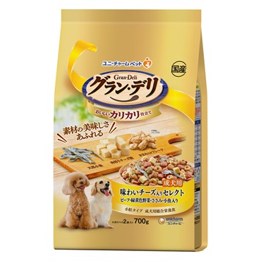 グラン・デリ カリカリ仕立て 成犬用 味わいチーズ入りセレクト 700g Gran-Deli ユニ・チャーム