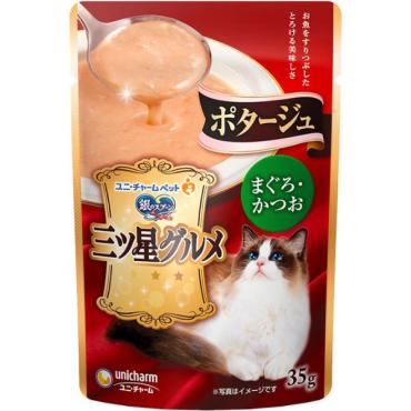 銀のスプーン 三ツ星グルメ パウチ ポタージュ まぐろ・かつお 35g 銀のスプーン ユニ・チャーム