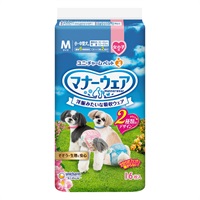 マナーウェア 女の子用 M ピンクリボン・青リボン 16枚 Mannerwear ユニ・チャーム(16枚)
