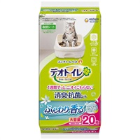 デオトイレ ふんわり香る 消臭・抗菌シート 20枚 デオトイレ ユニ・チャーム(ナチュラルガーデンの香り)