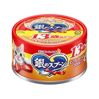 銀のスプーン 缶 13歳頃から まぐろ･かつおにささみ入り 70g ユニ・チャーム(70g)