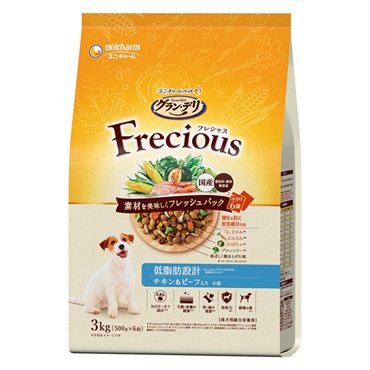 グラン･デリ Frecious アダルト 成犬用 低脂肪設計 チキン＆ビーフ入り 3kg Gran‐Deli ユニ・チャーム