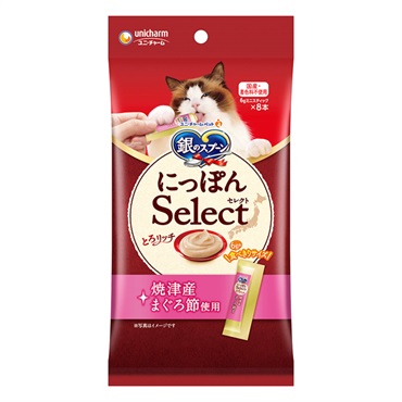 銀のスプーン 三ツ星グルメ おやつ にっぽんSelect とろリッチ まぐろ節使用 6g×8本 ユニ・チャーム