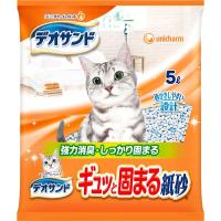 デオサンド ギュッと固まる紙砂 5L デオサンド ユニ・チャーム(4520699637845)