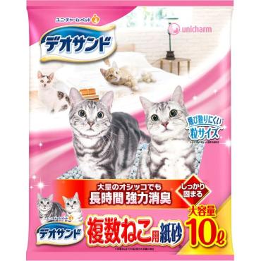 デオサンド 複数ねこ用 紙砂 10L デオサンド ユニ・チャーム | イオン